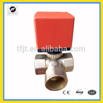 válvula de aquecimento 3-6V 9-24V / AC CR05 controle motorizado válvula de esfera de atuador de 3 vias para tratamento de água